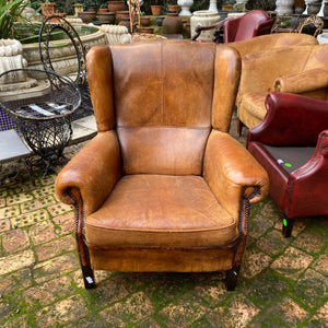 Gorgeous Distressed Leather Armchair