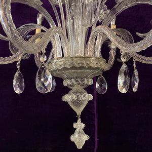 Beautiful Antique Floral Murano Chandelier