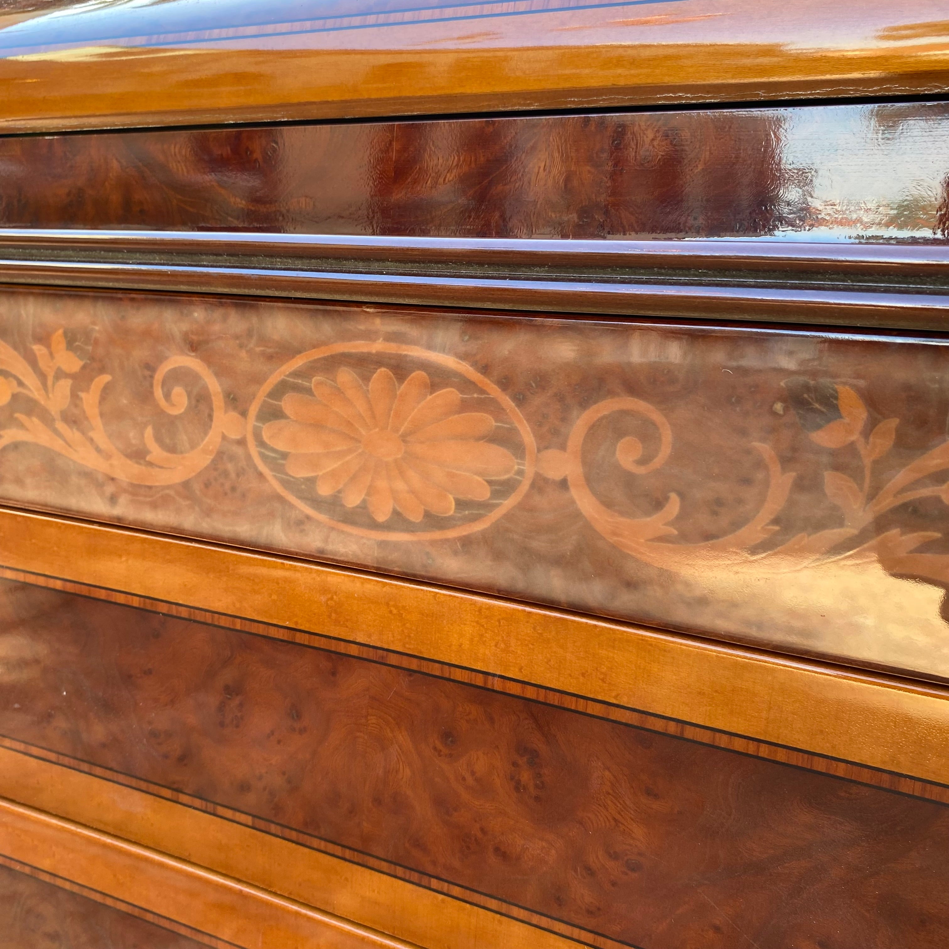 Antique French Polished Writing Bureau