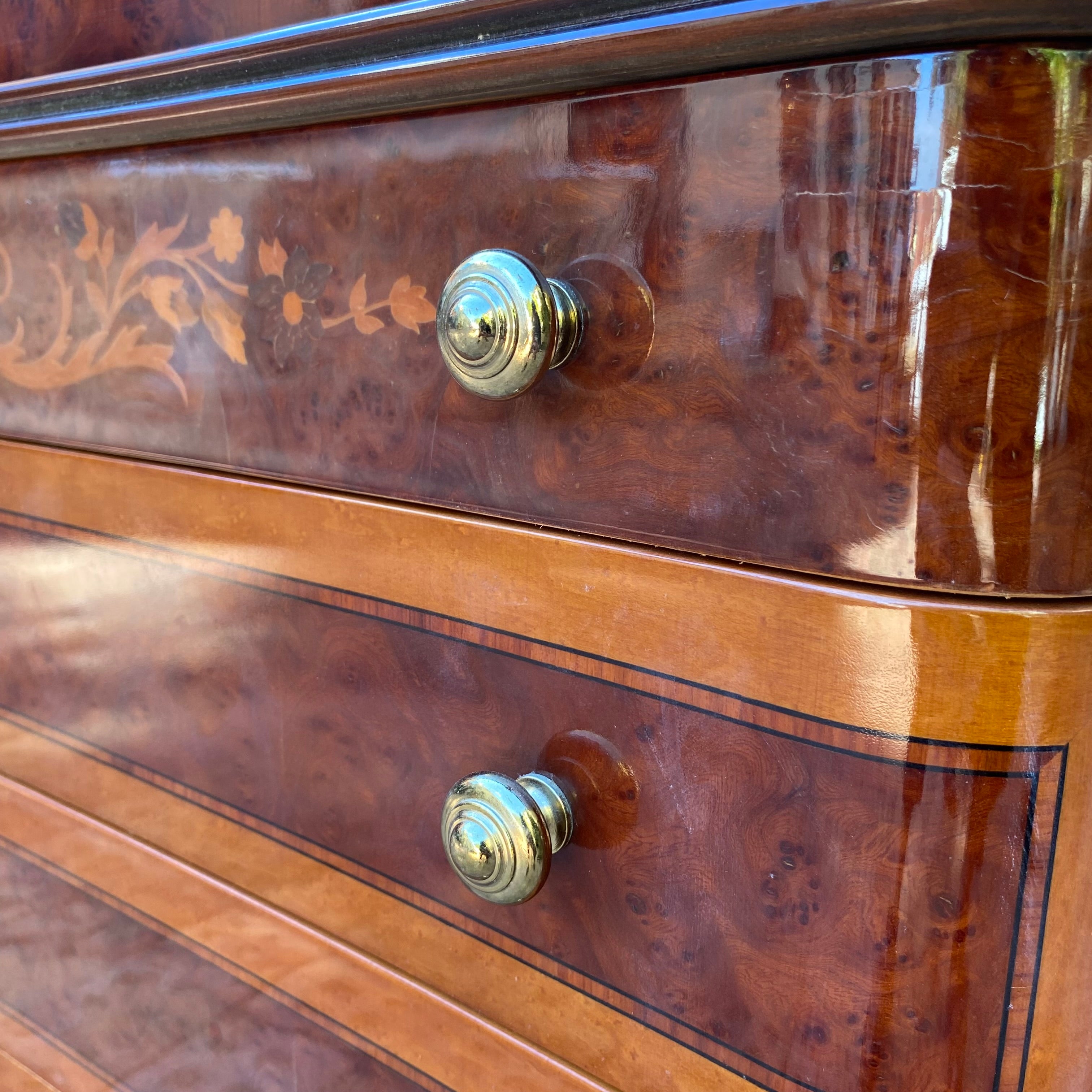 Antique French Polished Writing Bureau