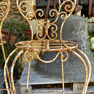 Rustic Wrought Iron Barstool