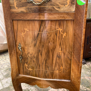 Pair of Empire Era Walnut Bedside Pedestals - SOLD