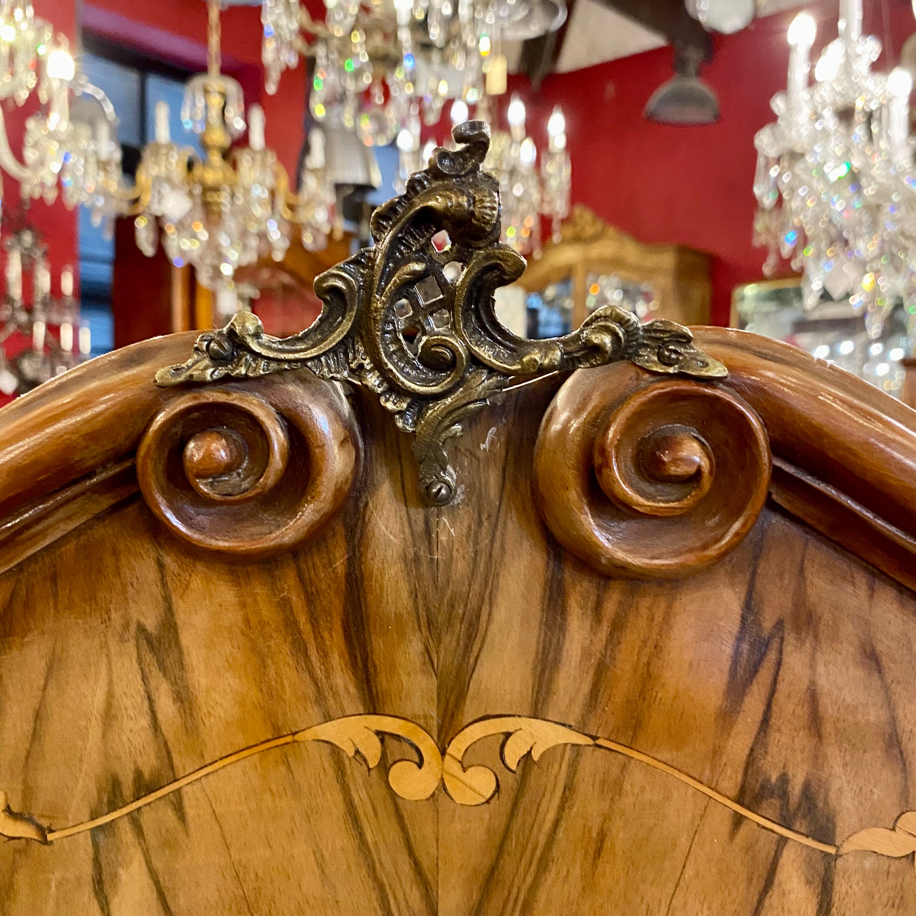 Pair of Empire Era Walnut Bedside Pedestals - SOLD