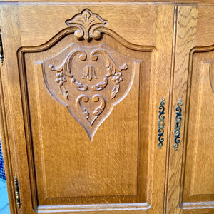 Antique French Oak Cabinet