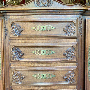 Stunning Carved Oak Antique French Server