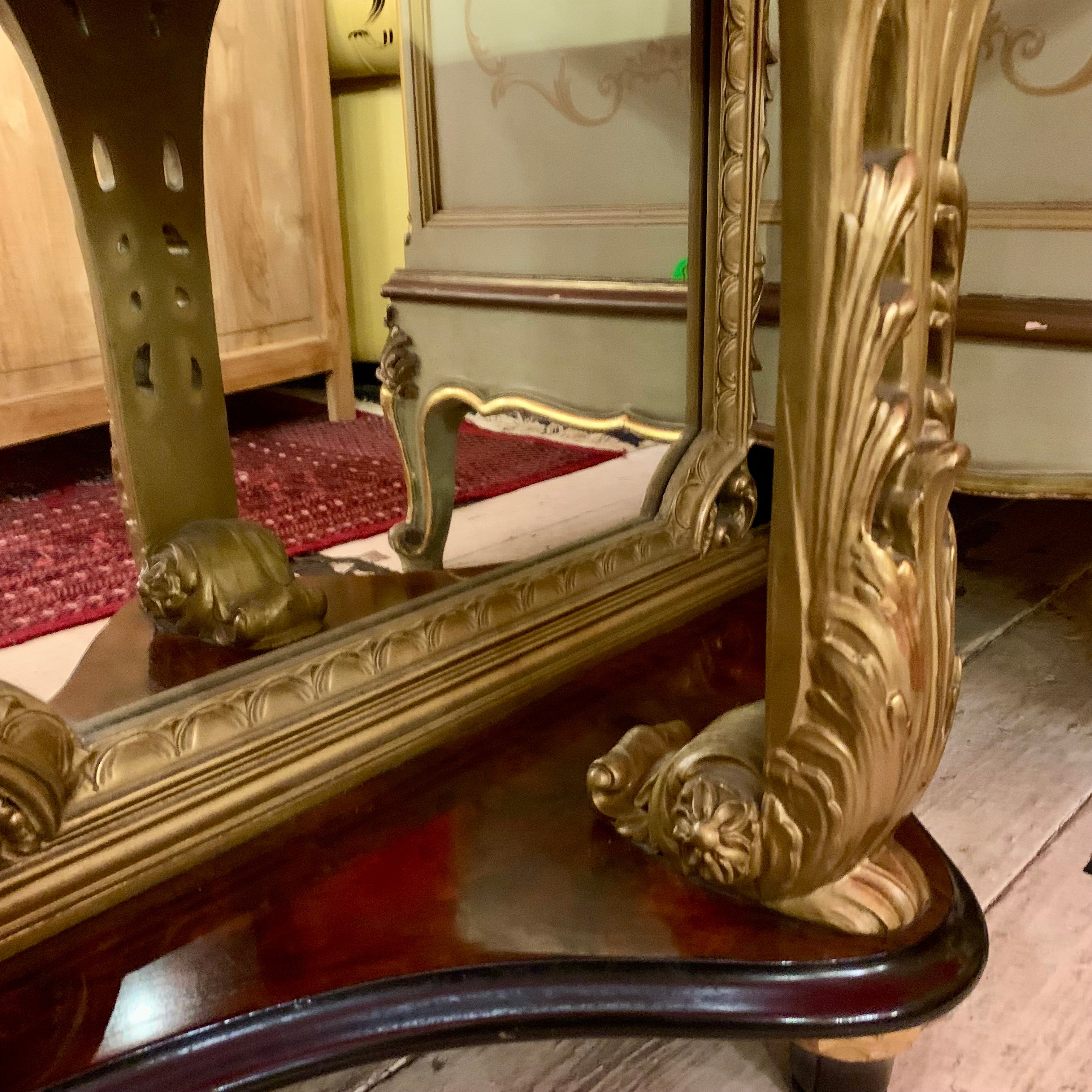Pair of Italian Empire Era Mirrored Bedside Pedestals - SOLD