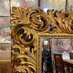 Antique Hand Carved Gilt French Mirror - SOLD