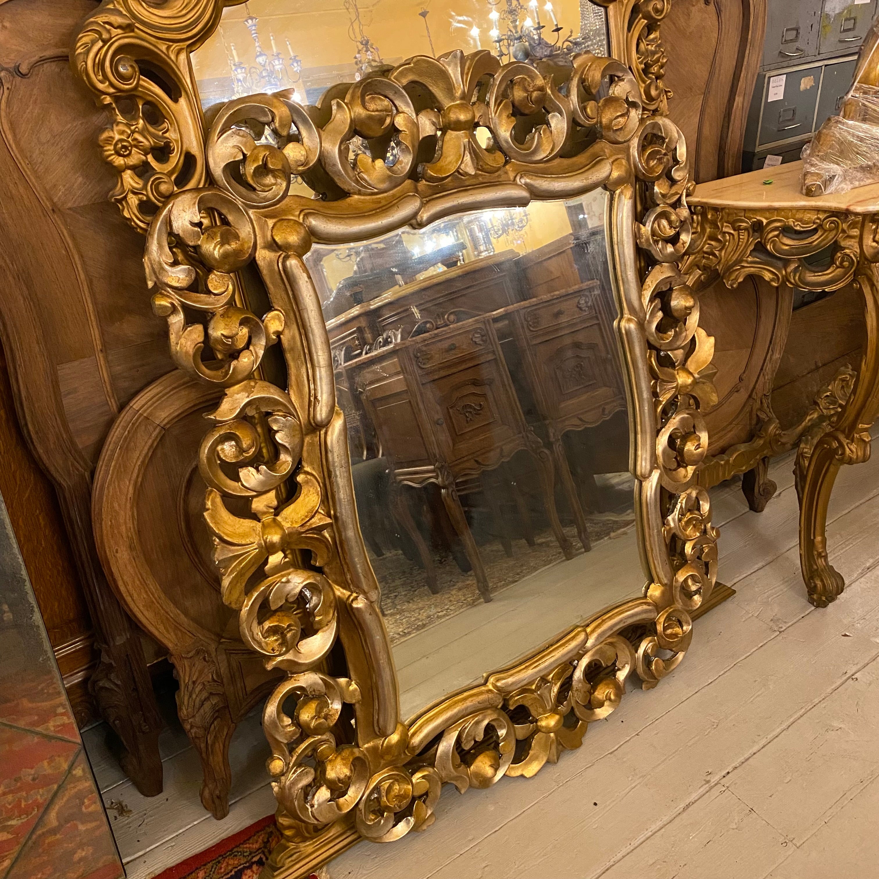 Antique French Gilt Mirror - SOLD