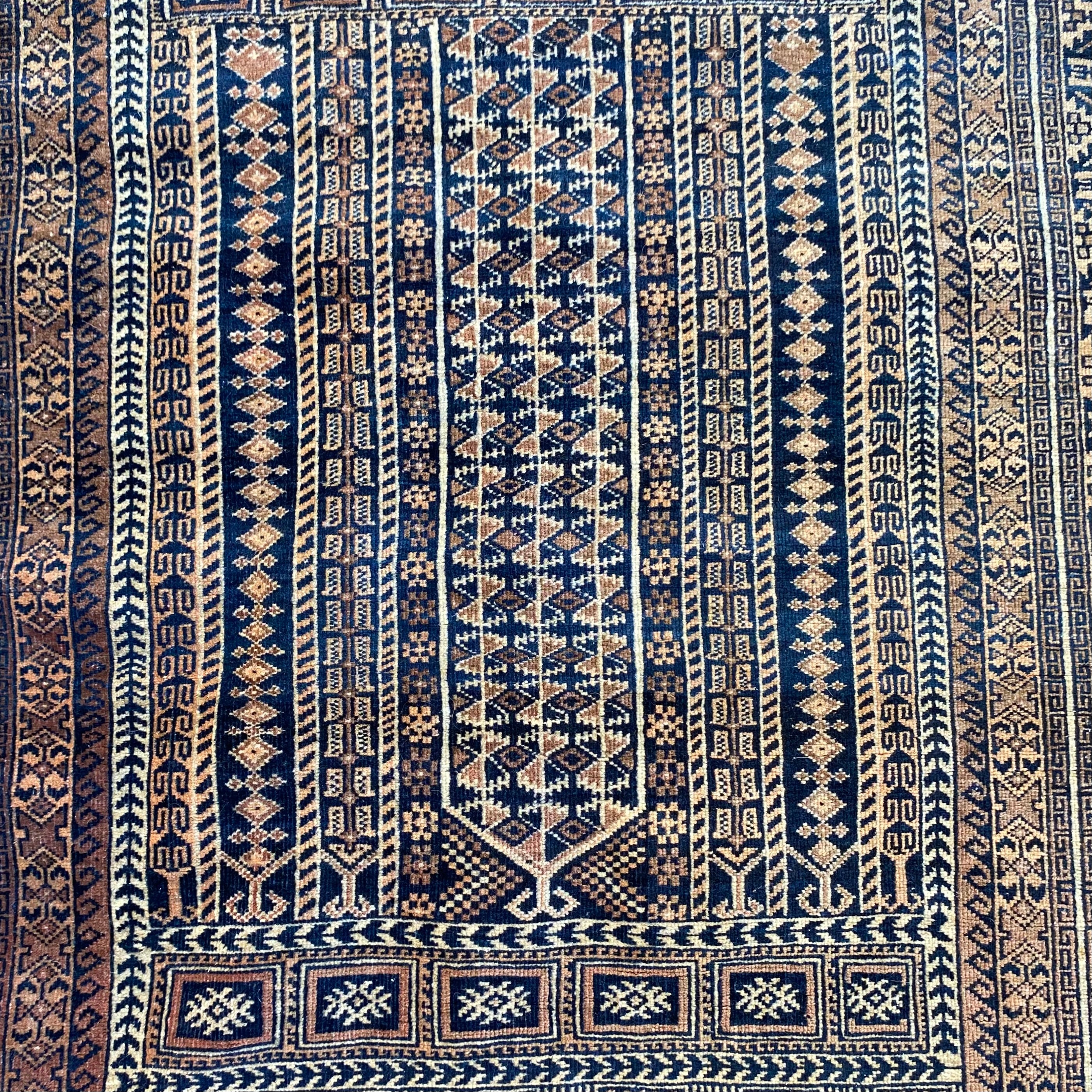 Vintage Hand Woven Rug