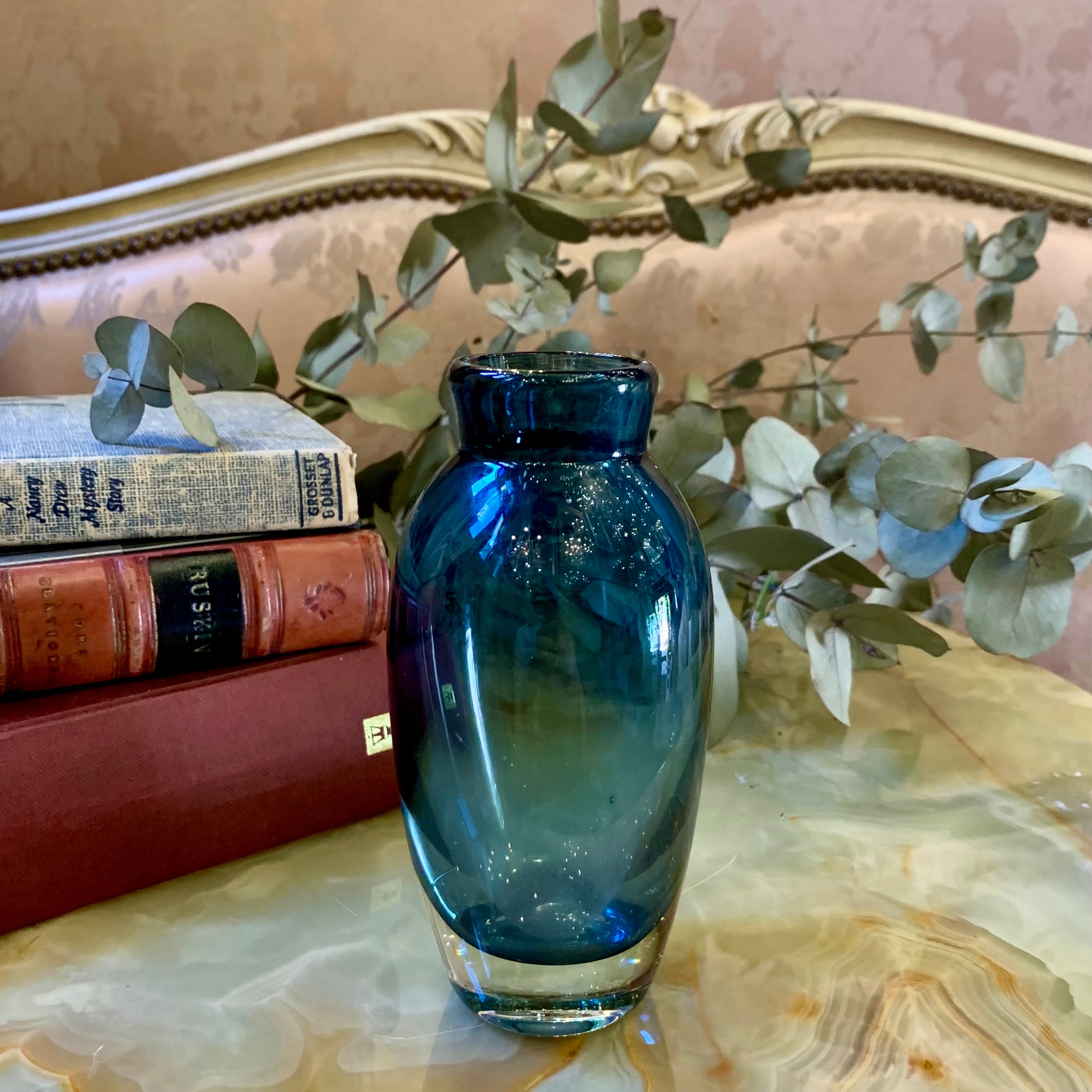 Petite and Sweet Blue Murano Vase