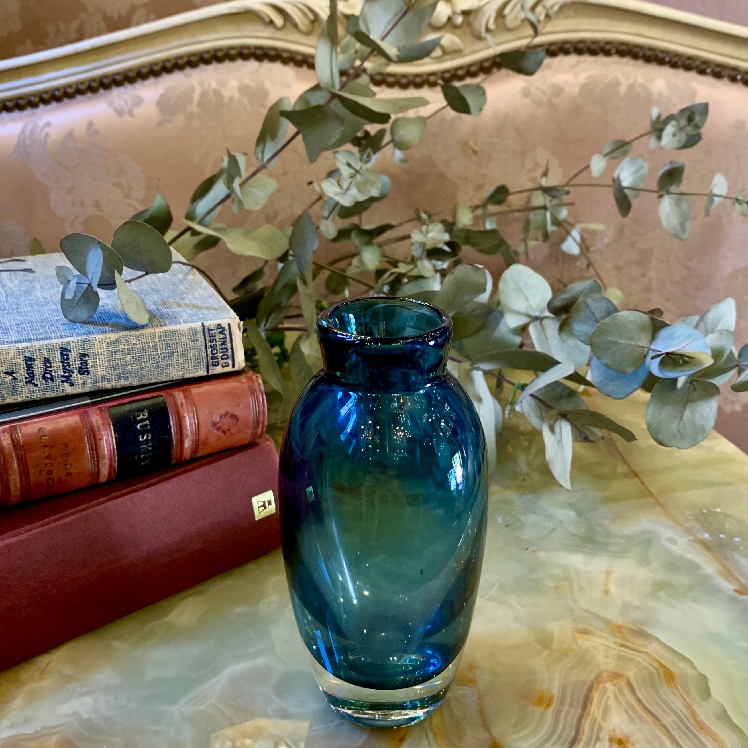 Petite and Sweet Blue Murano Vase