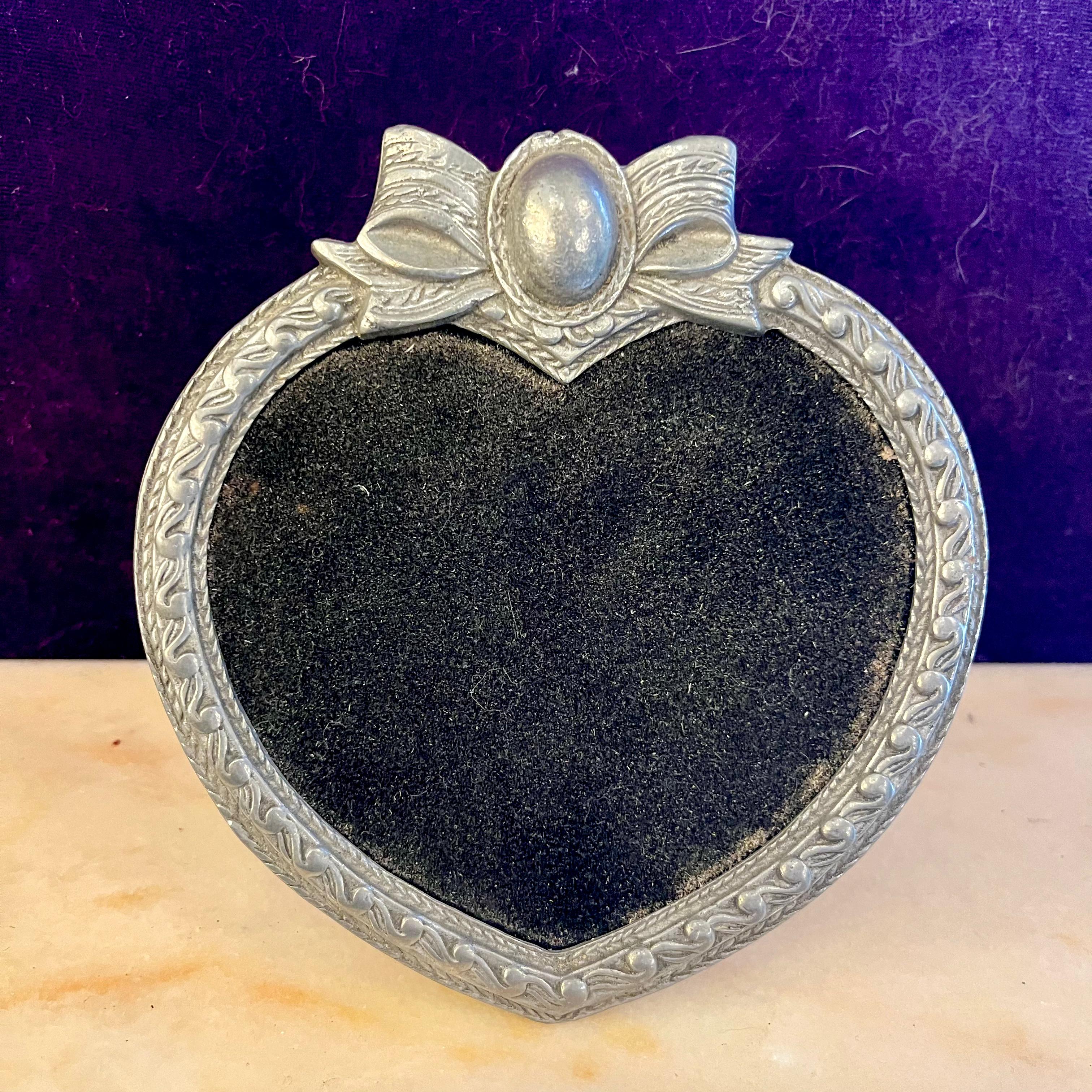 Antique Handmade Heart Photo Frame