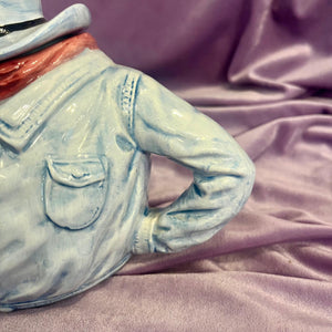 Cowboy Teapot with a Hat and Bandana