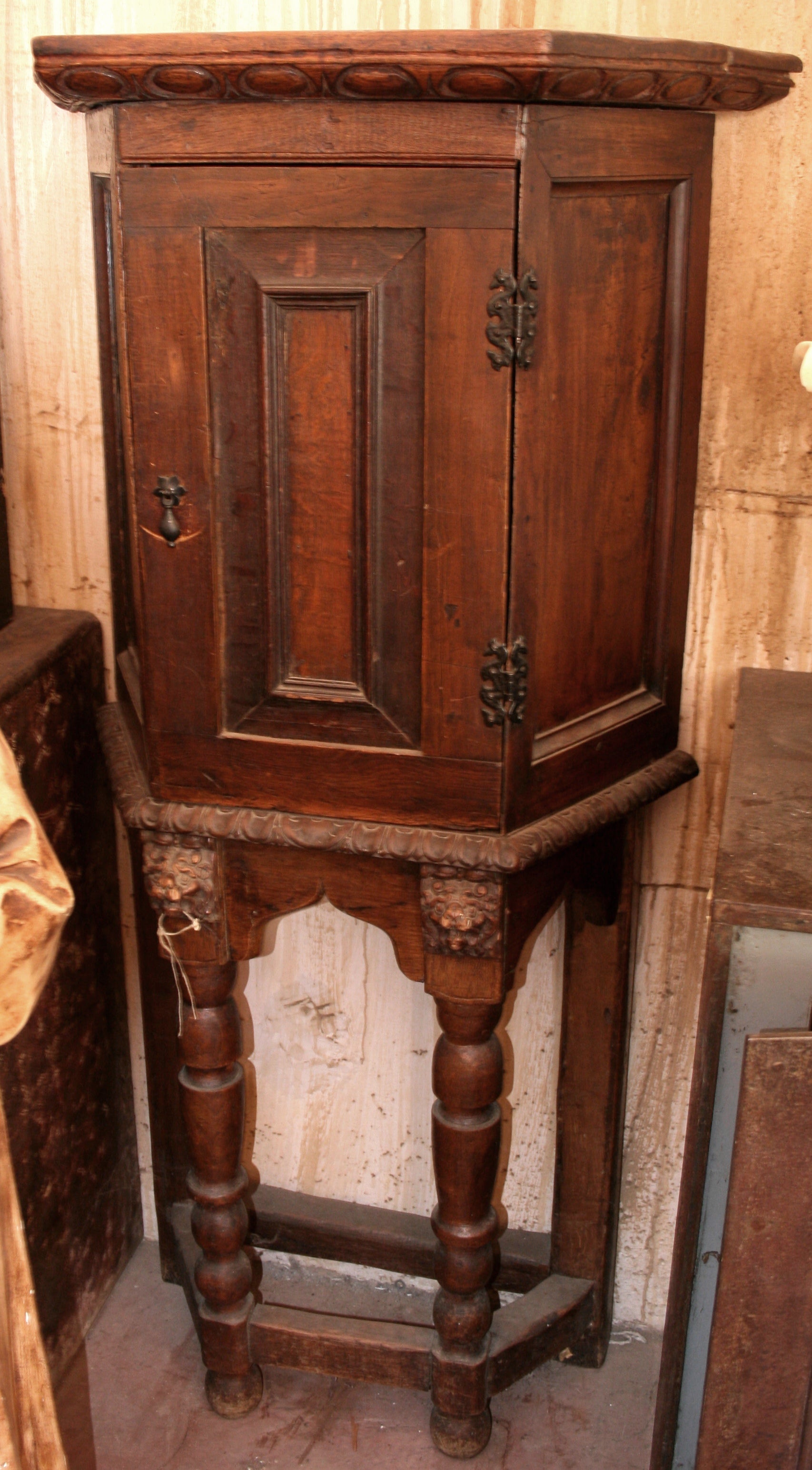 Antique Unique German Cabinet