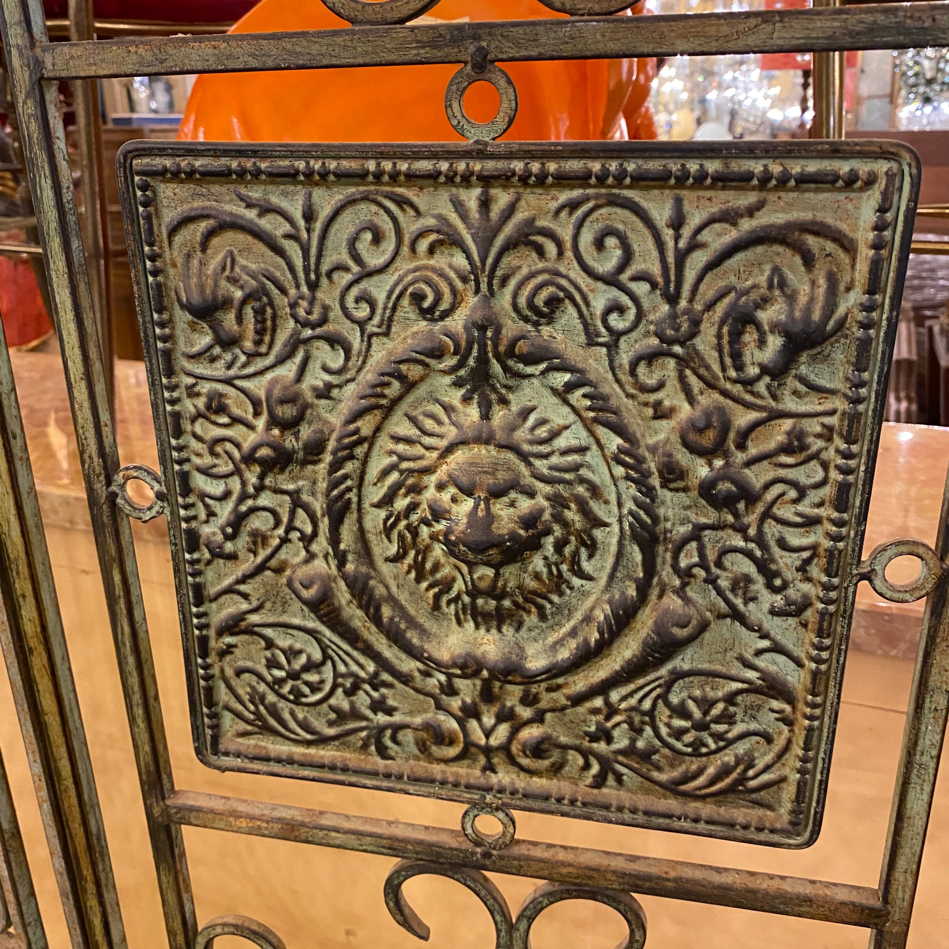 Antique Wrought Iron Room Divider