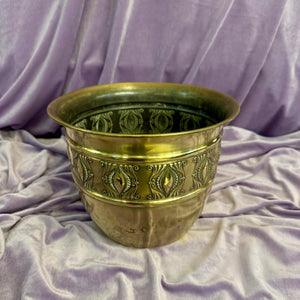 Antique Polished Brass Pot