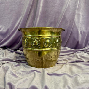 Antique Polished Brass Pot