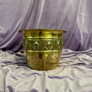 Antique Polished Brass Pot