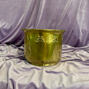 Antique Polished Brass Pot