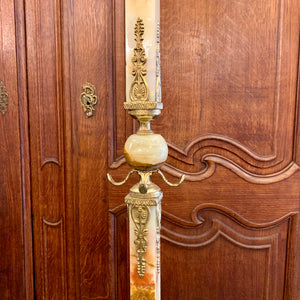 Beautiful Cast Brass and Onyx Coat Stand