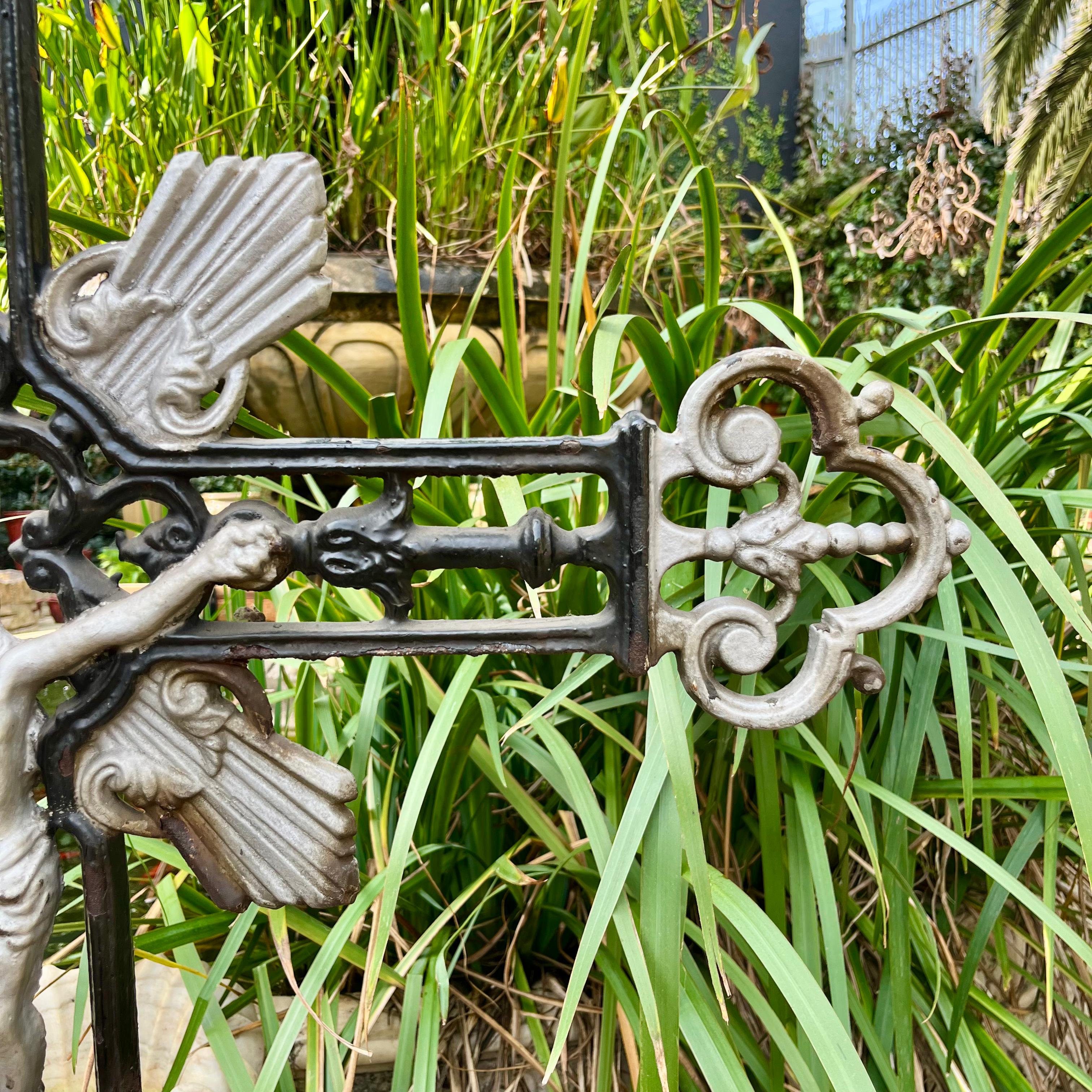 Antique Cast Iron Crucifix, 19th Century