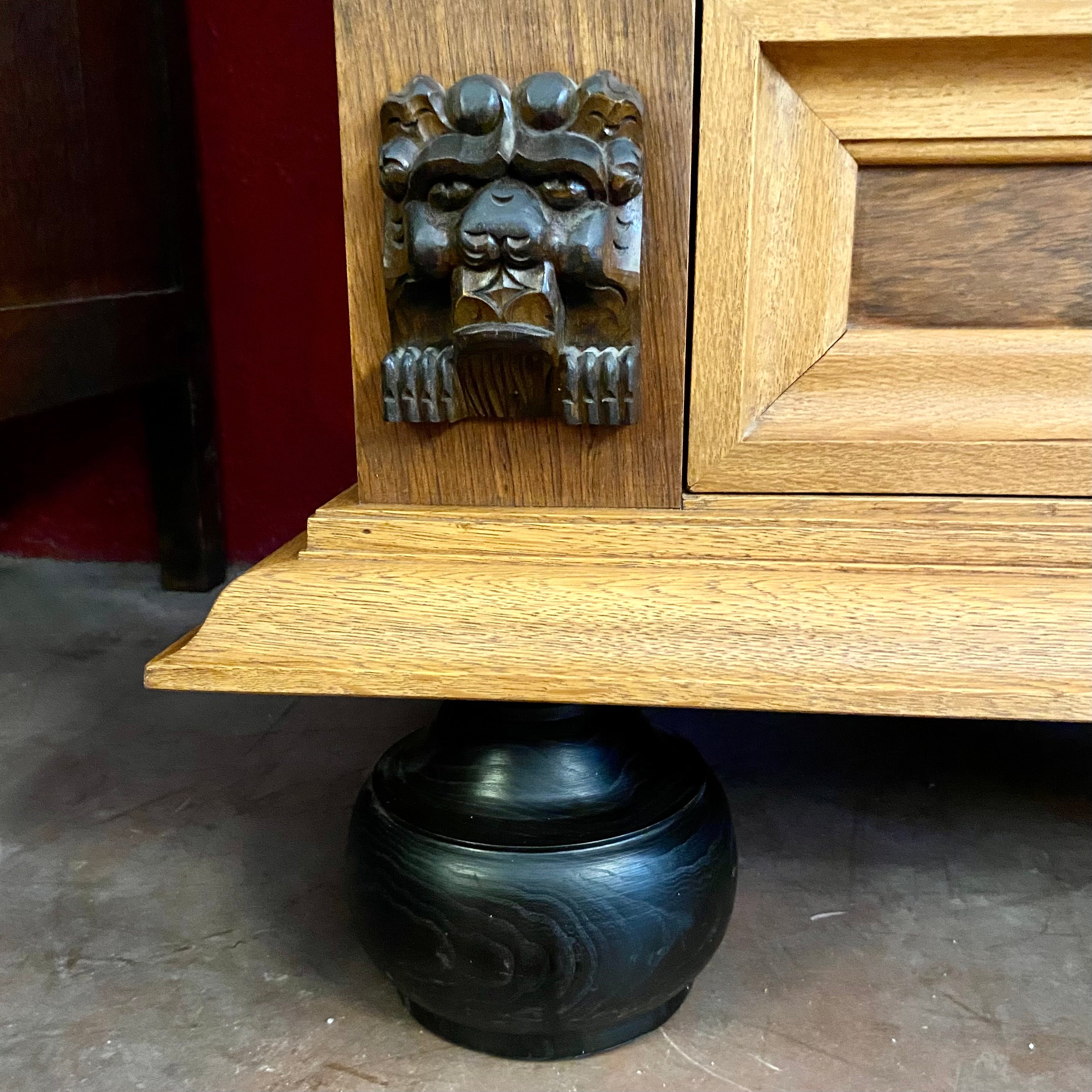 Antique Oak Cabinet From Holland