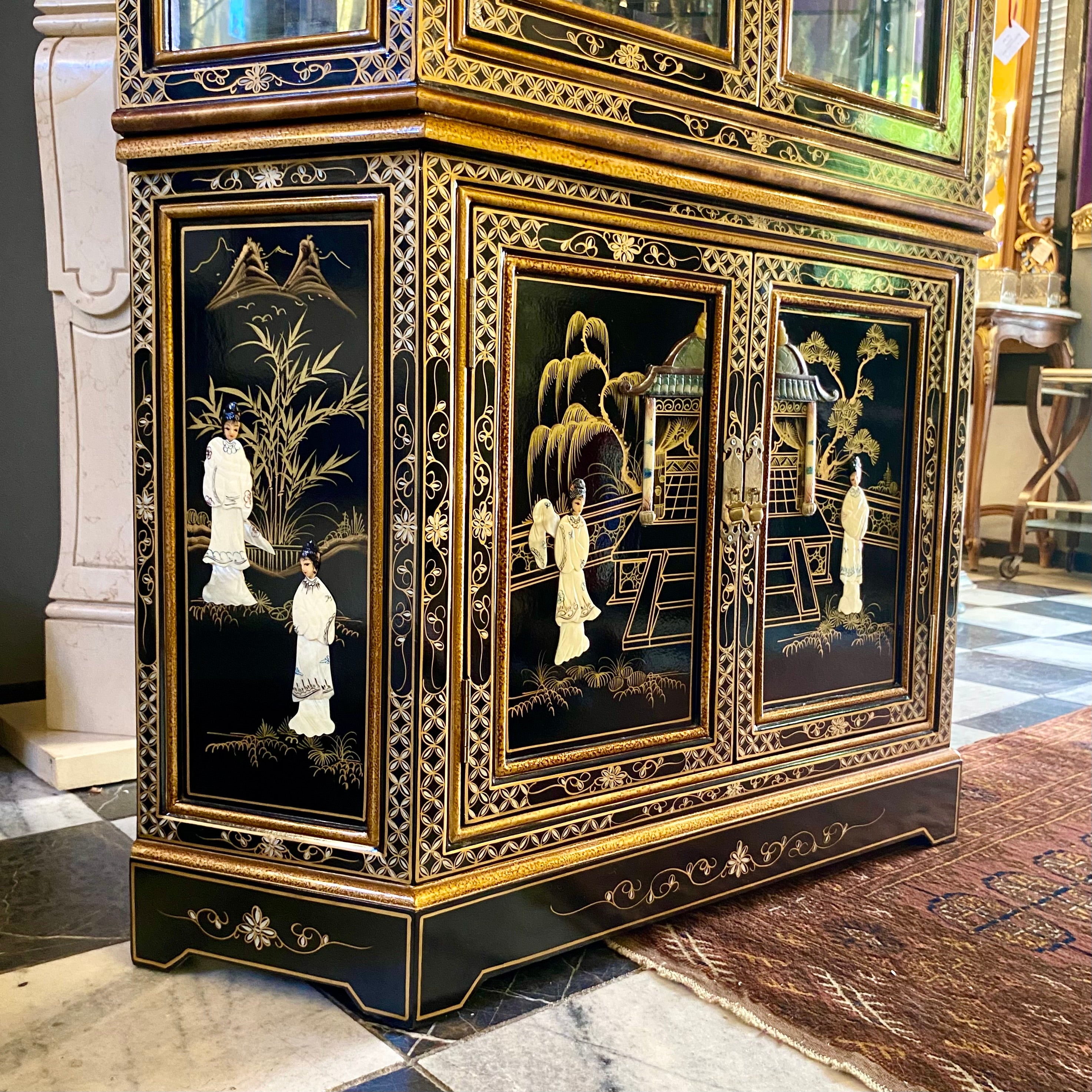 Large Vintage Japanese Display Cabinet - SOLD