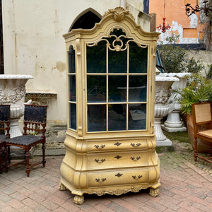 Beautiful Antique Bombe Display Unit