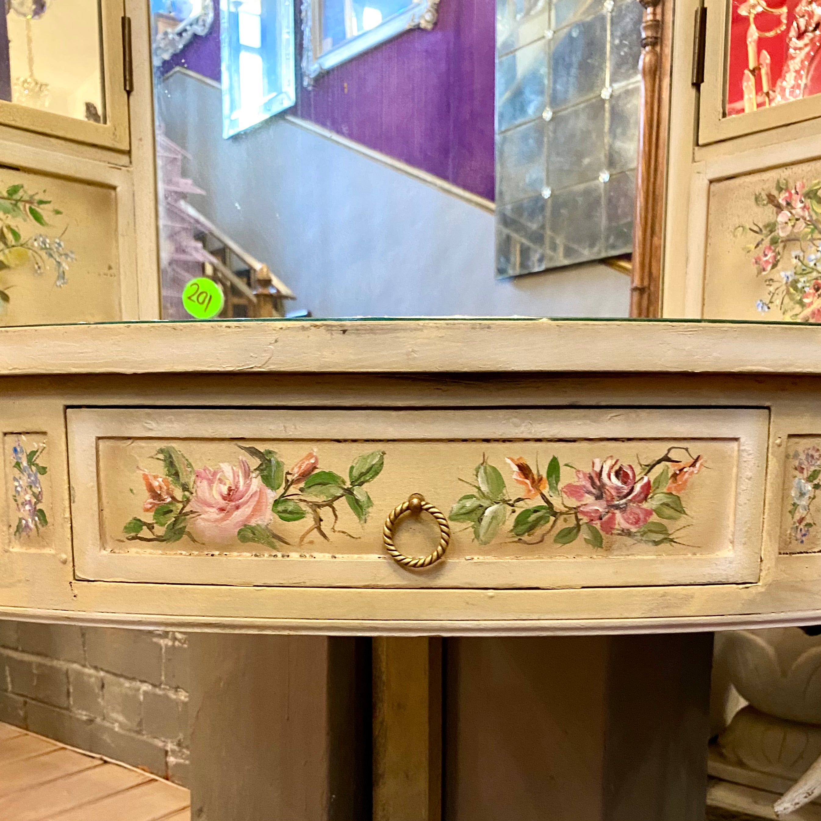 Antique Hand Painted Dressing Table - SOLD