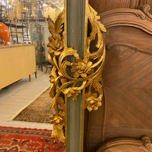 Antique French Mirror with Gold Carved Detail