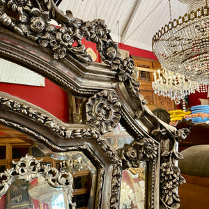 French Style Mirror with Detailed Carvings