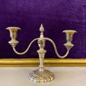 An Antique Silver Plated Candelabra - SOLD