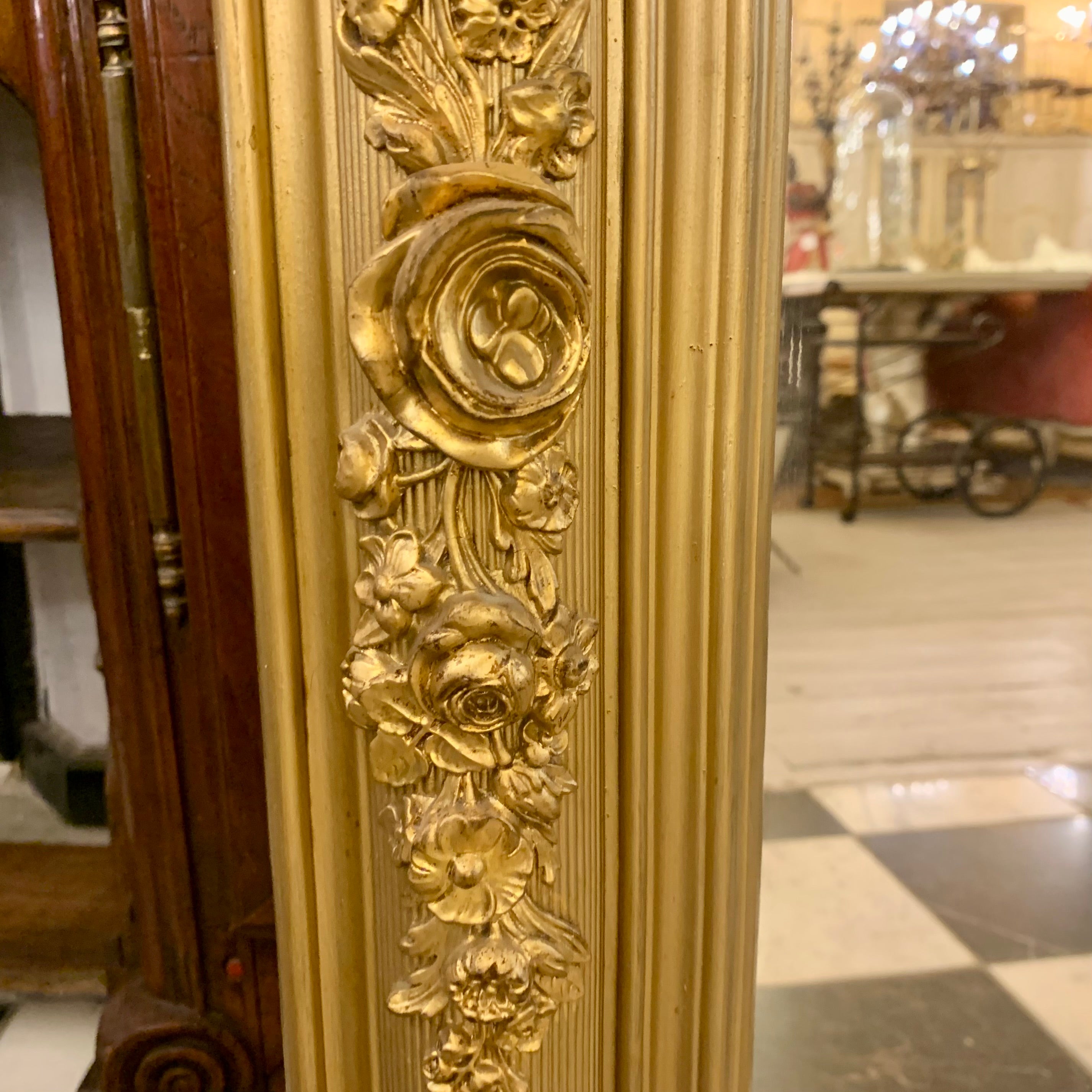 Gorgeous Gilt Gold Antique Mirror - SOLD
