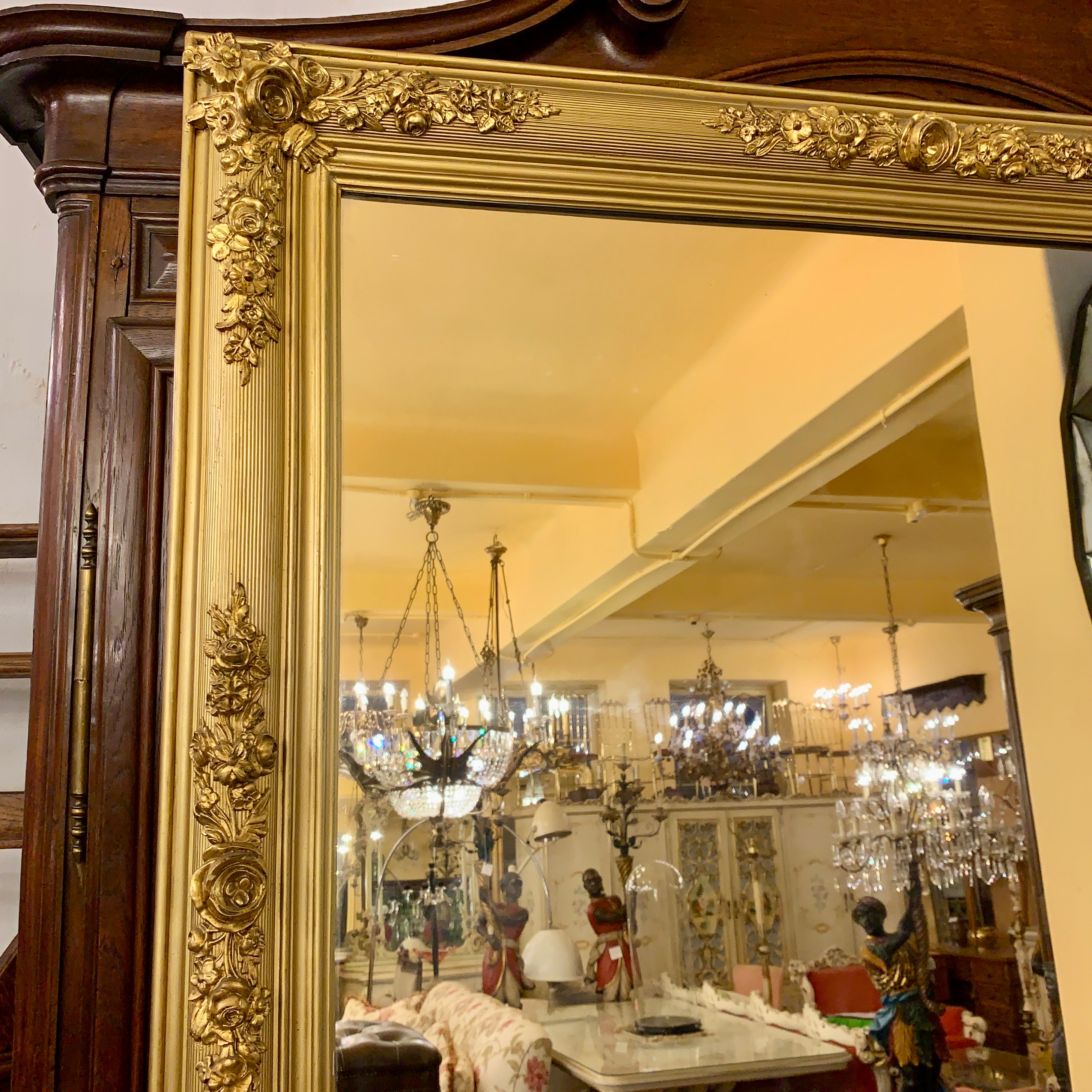 Gorgeous Gilt Gold Antique Mirror - SOLD