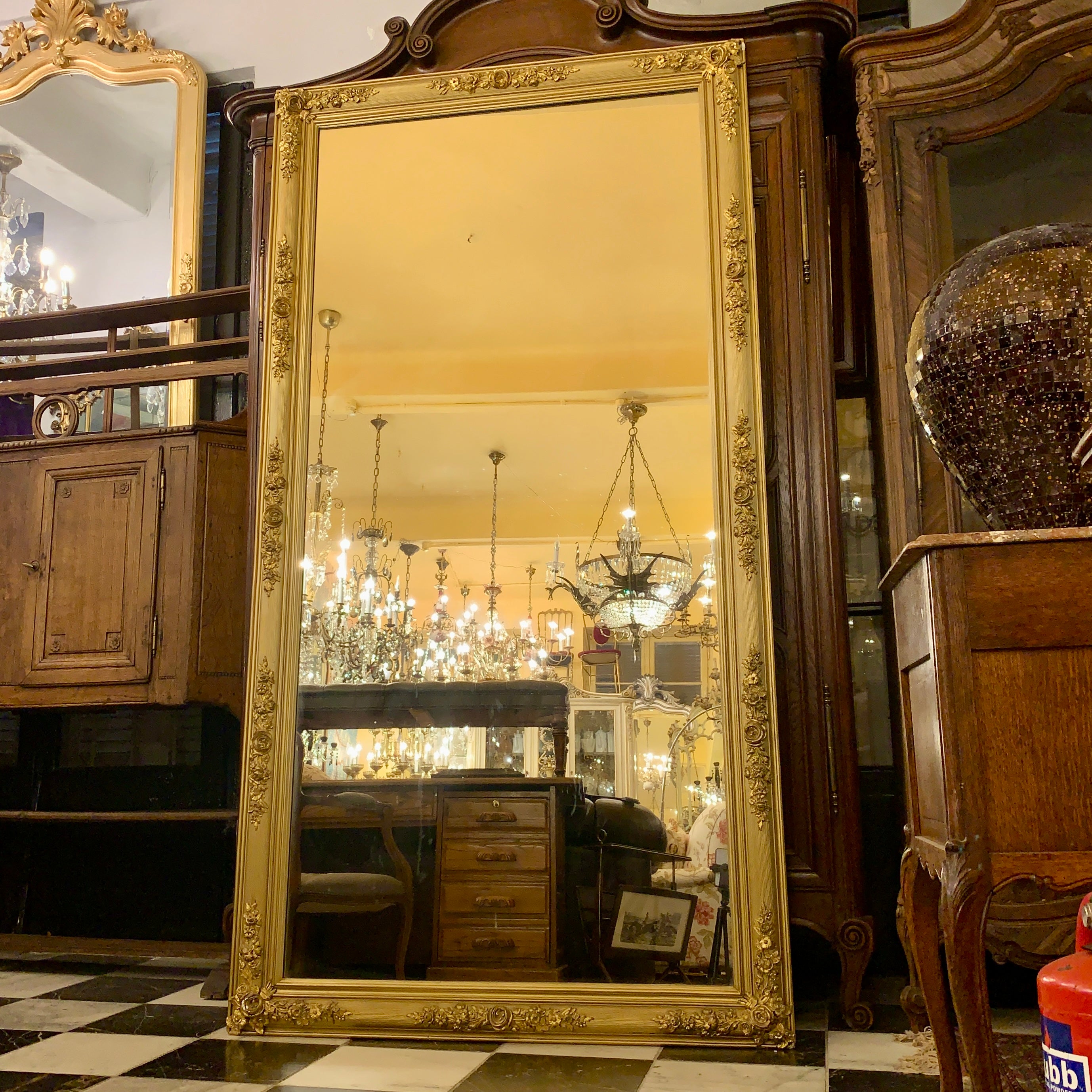 Gorgeous Gilt Gold Antique Mirror - SOLD
