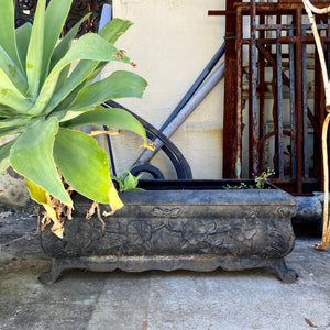 Aged Cast Iron Planter