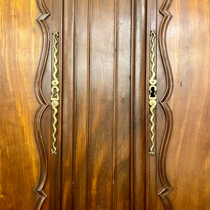 Large Antique English Mahogany Wardrobe