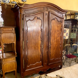 Large Antique English Mahogany Wardrobe