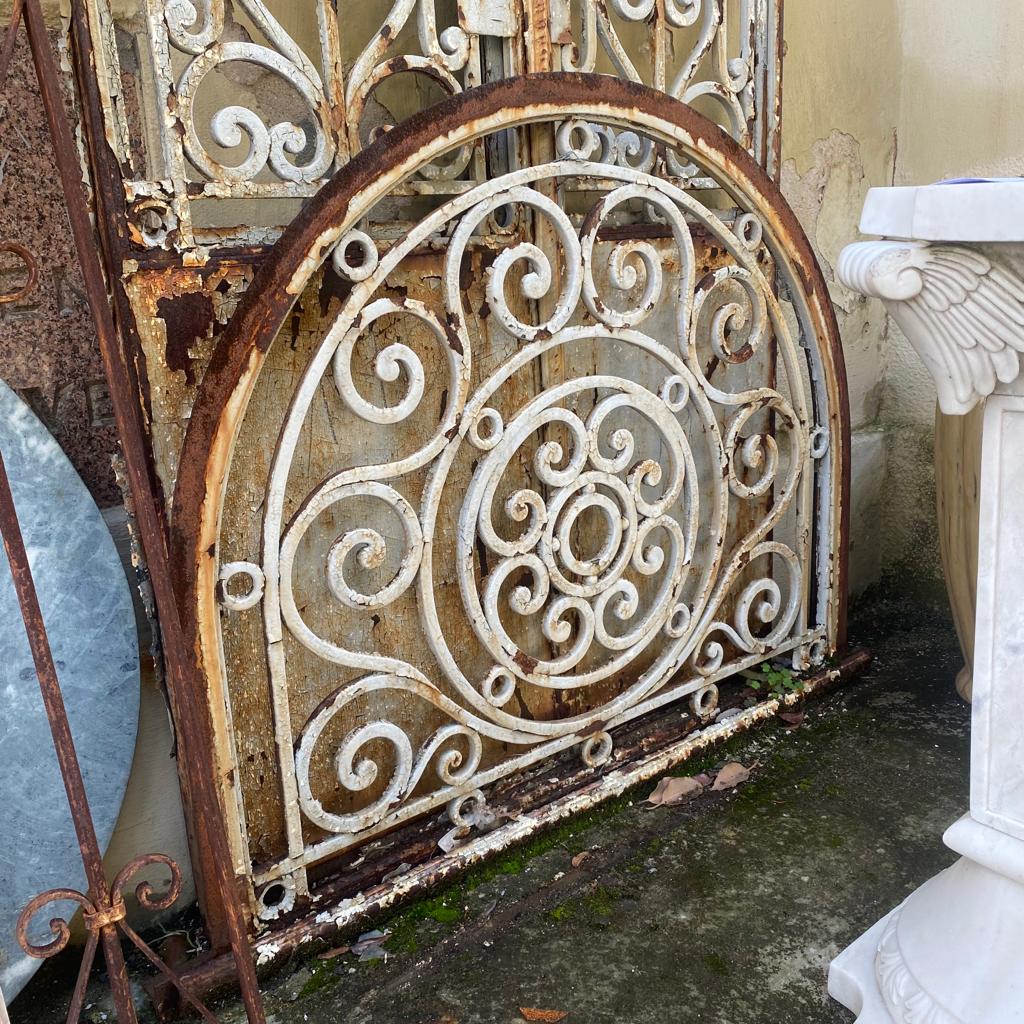 Very Tall Antique Forged Steel Gate - 23