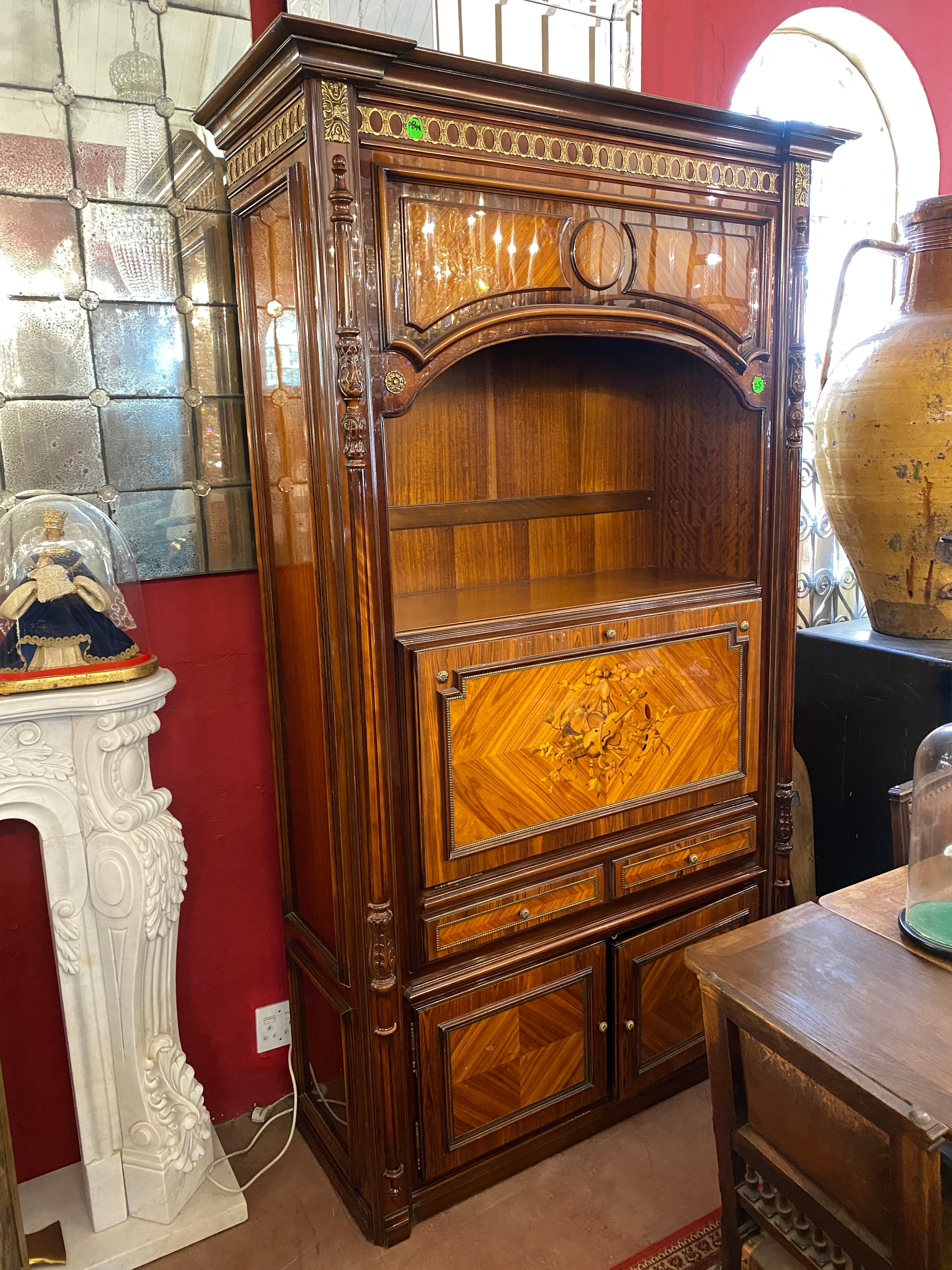 Exquisite Antique Display Cabinet - SOLD