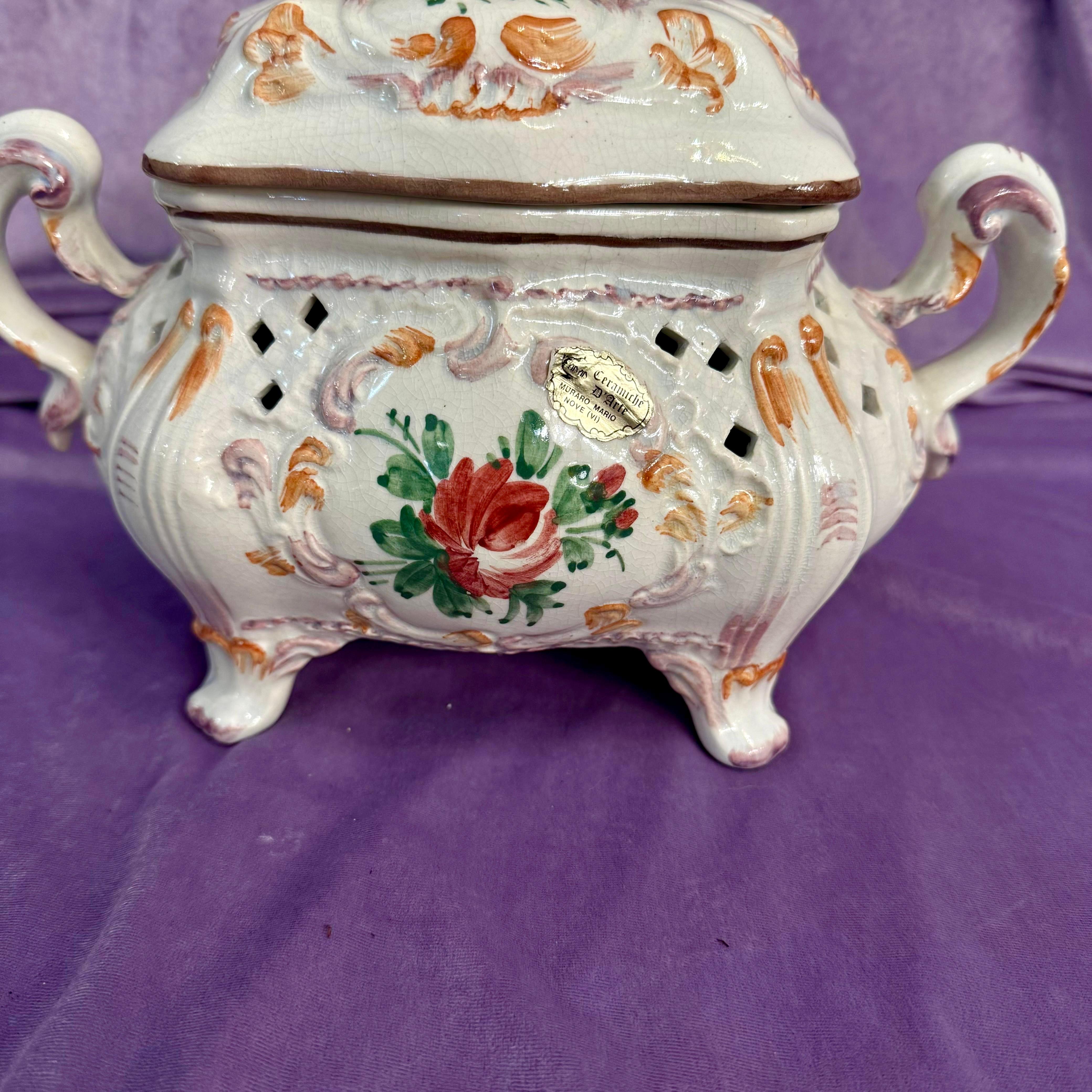 Murano Mario Nove Ceramic Dish with Twin-handle