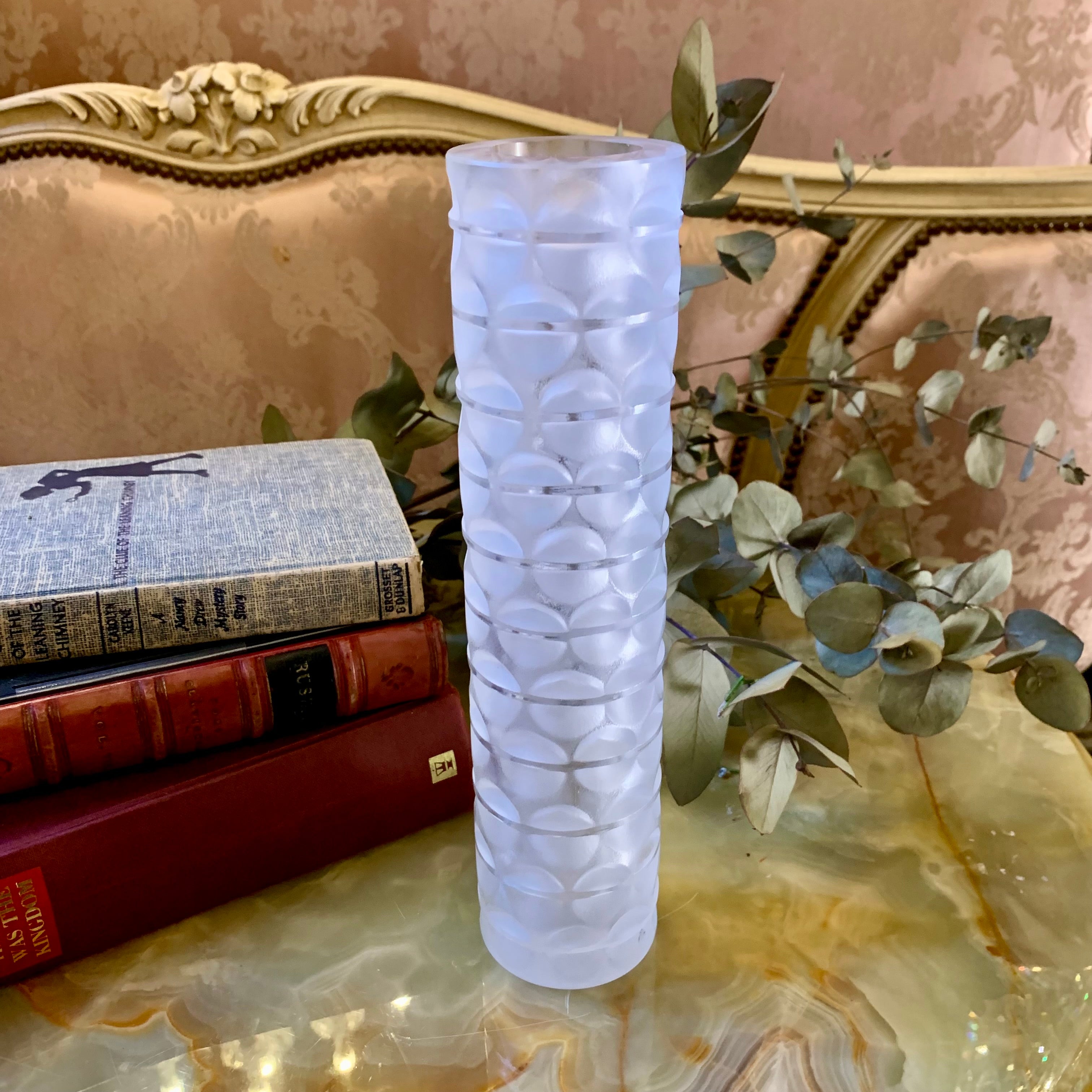 Art Deco Frosted Glass Vase - SOLD