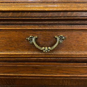 Antique French Oak Display Cabinet