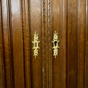 Antique Dark French Oak Cabinets