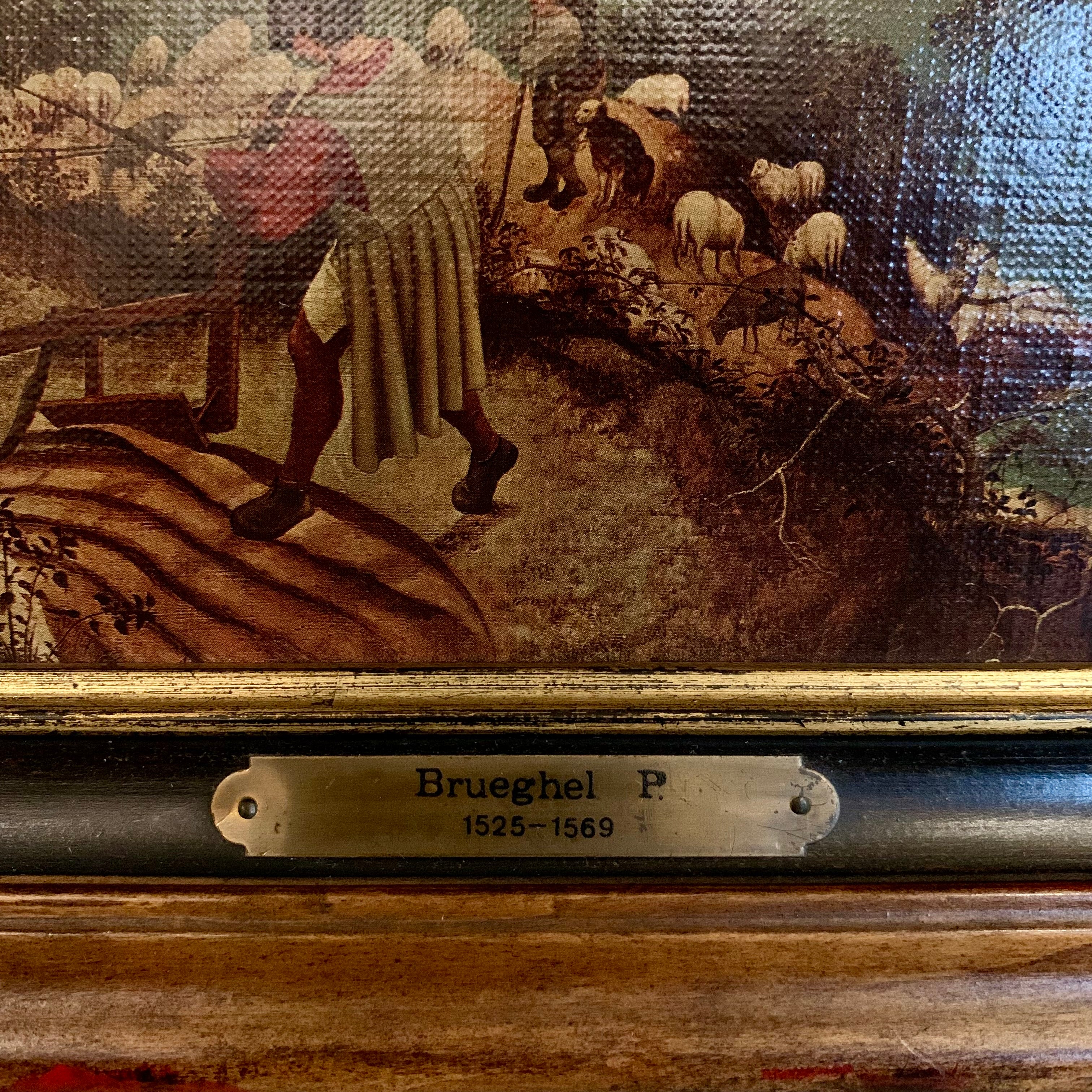 Antique Artworks in Gilt Frame - SOLD