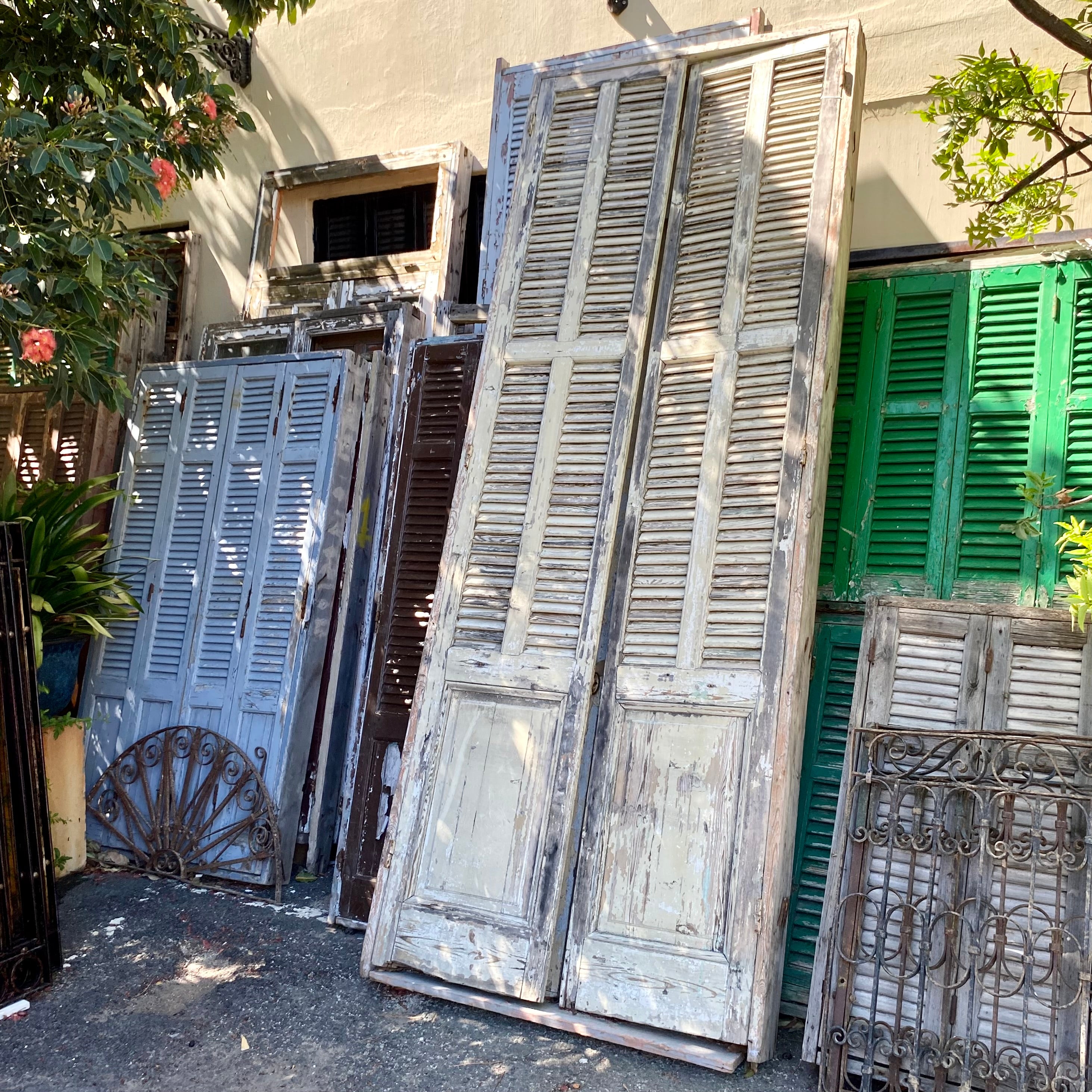 Large Salvaged Shutter Doors