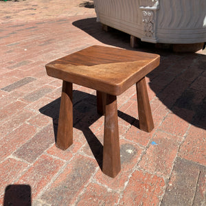 Small Antique Oak Stool