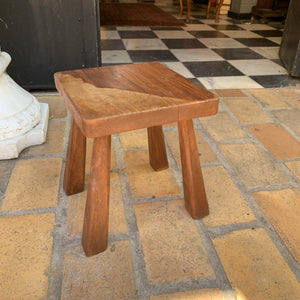 Small Antique Oak Stool