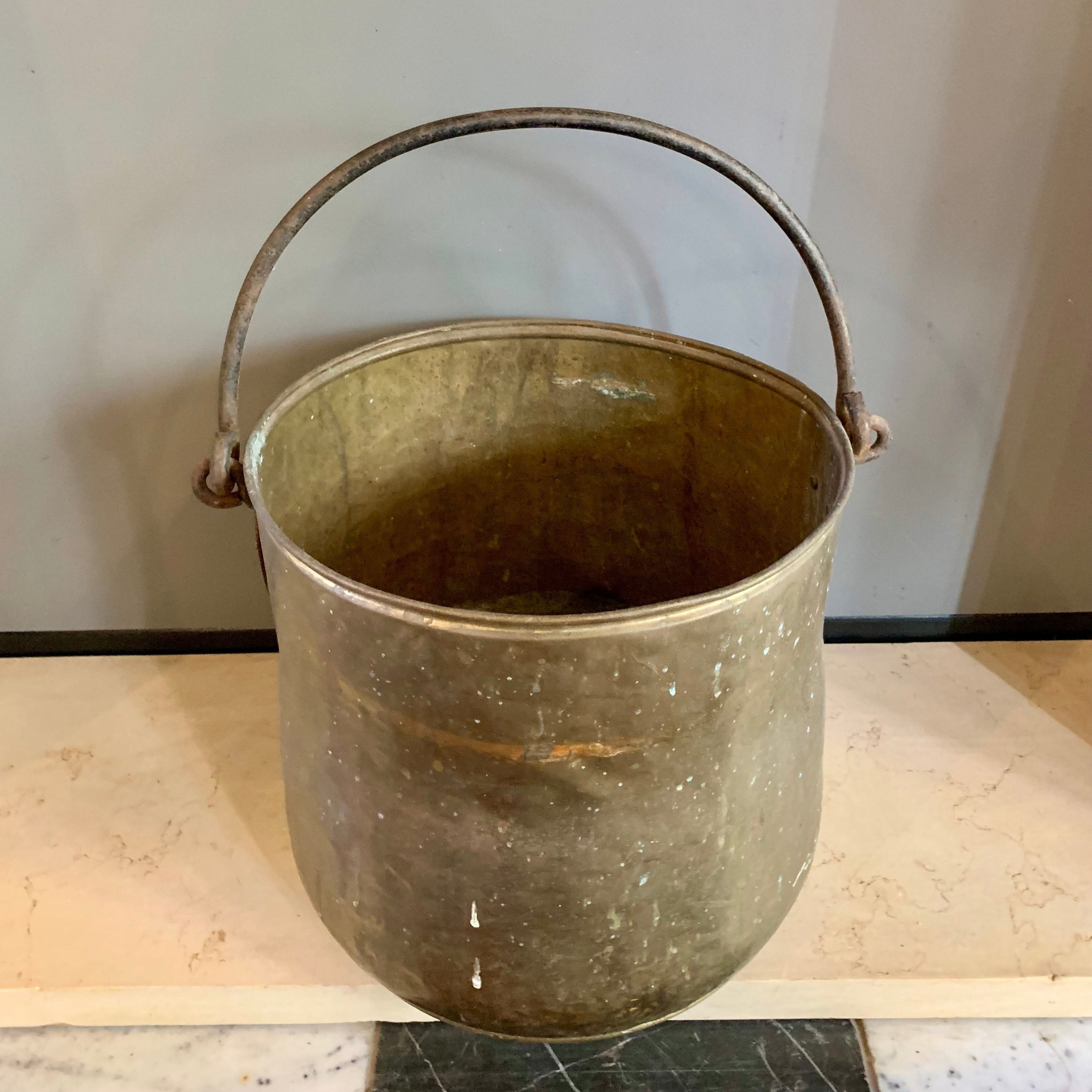 Antique Brass Jam Pot