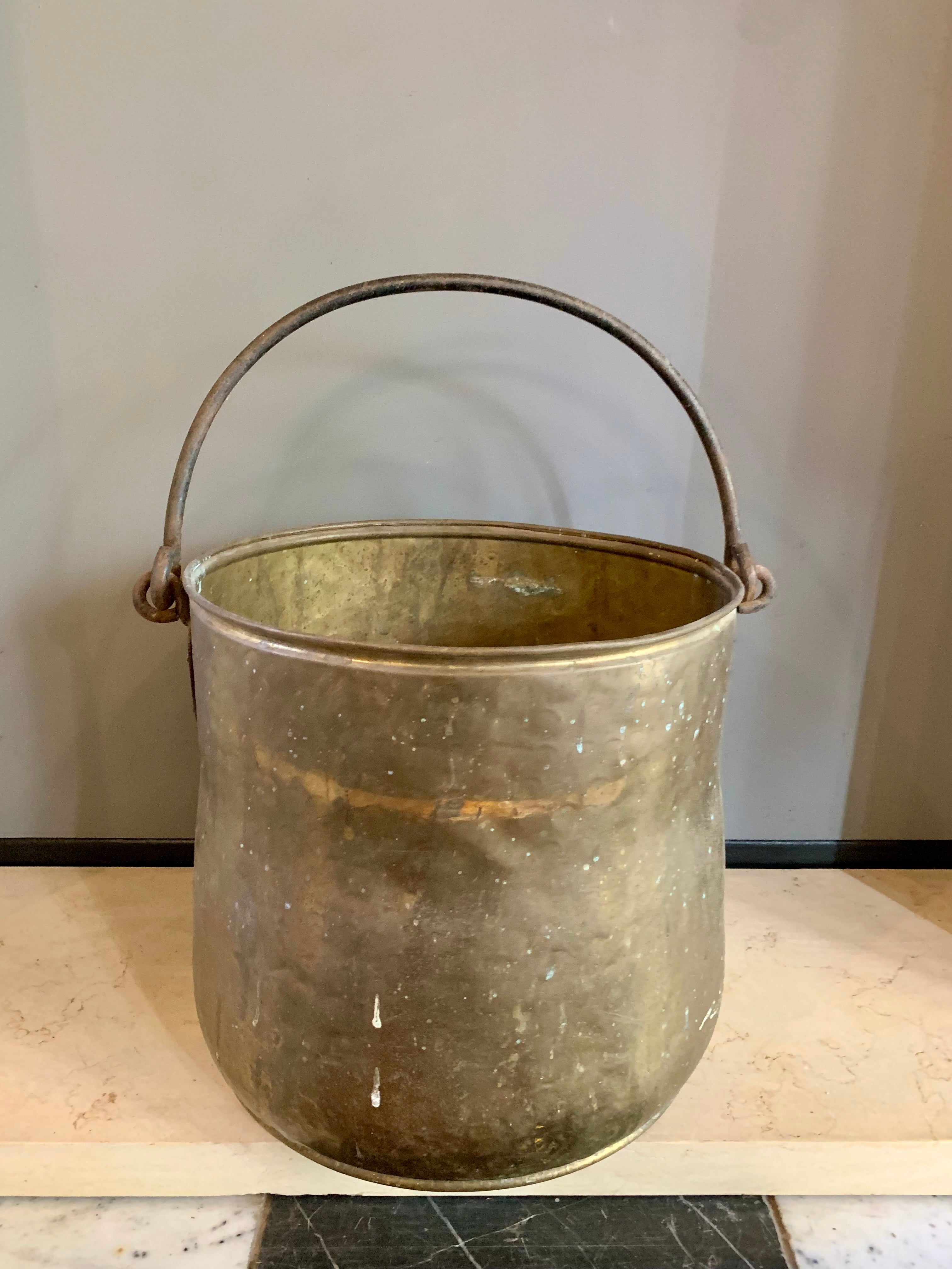 Antique Brass Jam Pot